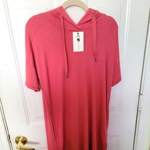 Cable and Gauge Tshirt Hooded Dress